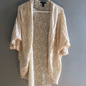 Off white Lace cardigan
